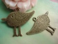Colgante Pájaro Vintage REF. CM0052 Medida 28 x 33 mm 0,55 euros / Unidad